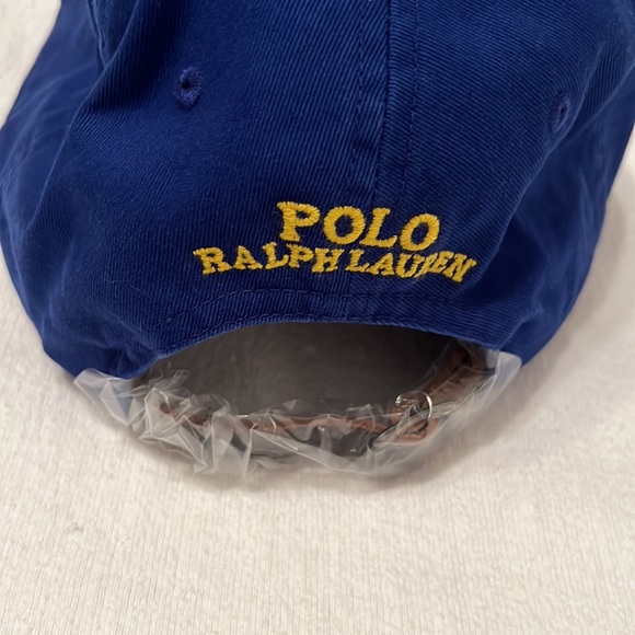 New mens Polo Ralph Lauren adjustable hat with leather strap. - Picture 3 of 4